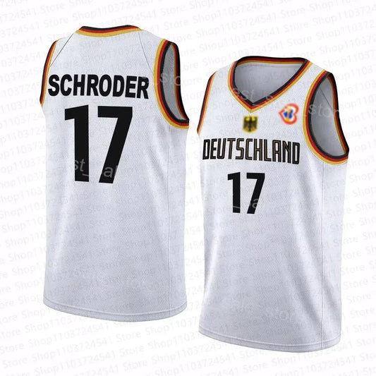 2024 Germany Basketball Jersey Germany Basketball Jersey Mens/Boys Sleeveless Sports Jersey Tshirt Special Basketball Jersey Set