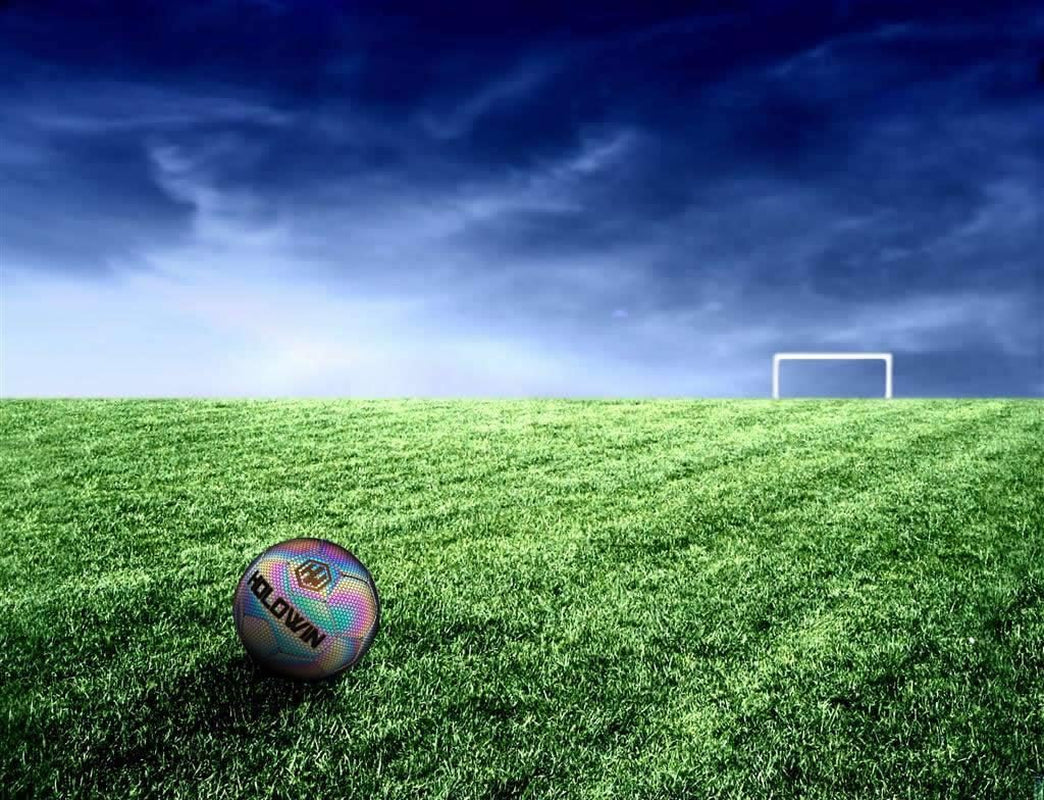 HOLOWIN Holographic Luminous Soccer Ball - Size 5, Ideal for Night Games and Training, Reflective and Glow-in-the-Dark Features, Perfect Gift for Boys, Kids, and Men