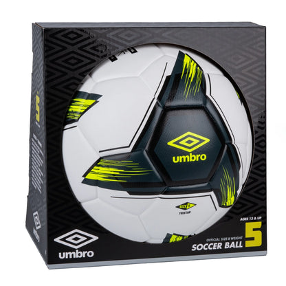 (4 Pack)  Tristar Size 5 Adult and Teen Soccer Ball, White/Gray/Yellow