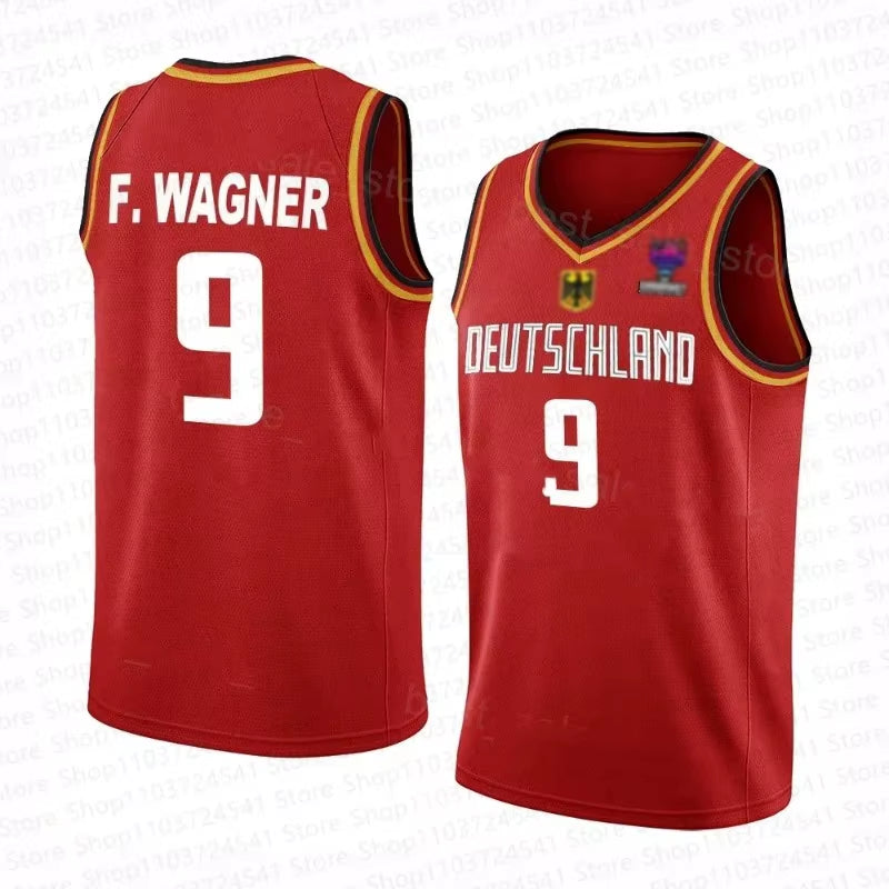 2024 Germany Basketball Jersey Germany Basketball Jersey Mens/Boys Sleeveless Sports Jersey Tshirt Special Basketball Jersey Set
